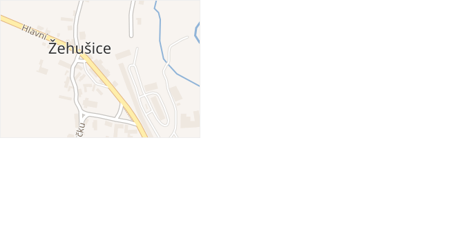 U Zastávky v obci Žehušice - mapa ulice