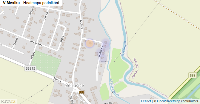 V Mexiku - mapa podnikání