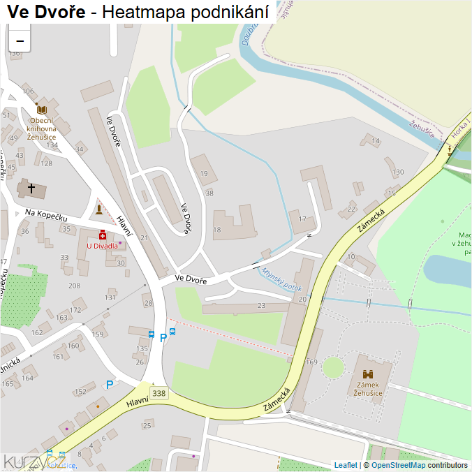 Mapa Ve Dvoře - Firmy v ulici.