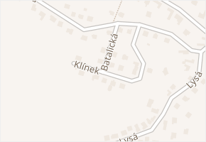 Klínek v obci Želechovice nad Dřevnicí - mapa ulice