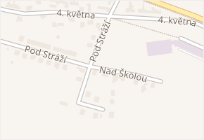 Pod Stráží v obci Želechovice nad Dřevnicí - mapa ulice