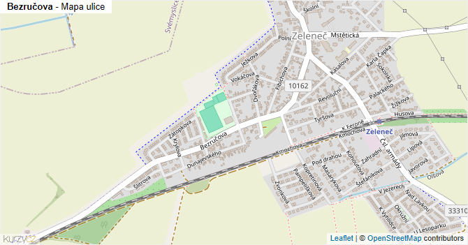 Bezručova - mapa ulice