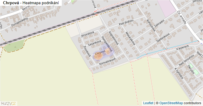 Chrpová - mapa podnikání