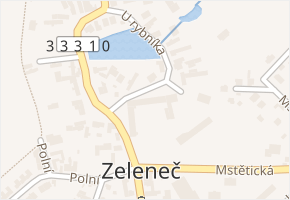 Čsl. armády v obci Zeleneč - mapa ulice