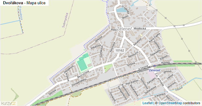 Dvořákova - mapa ulice