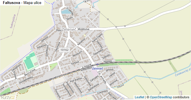 Faltusova - mapa ulice