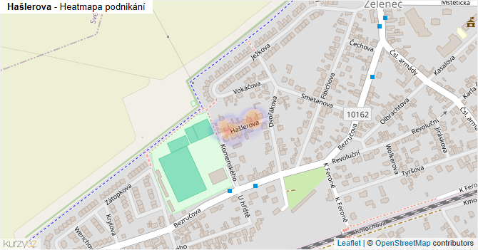 Hašlerova - mapa podnikání