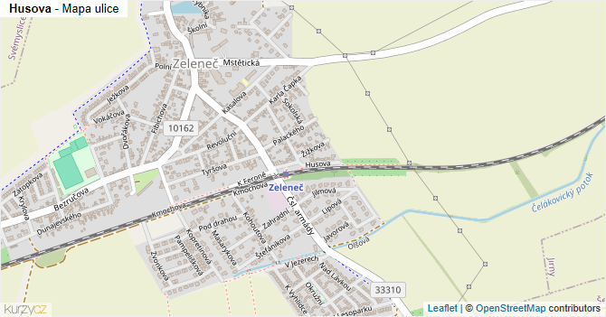 Husova - mapa ulice
