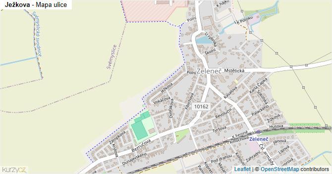 Ježkova - mapa ulice