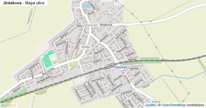 Jiráskova - mapa ulice