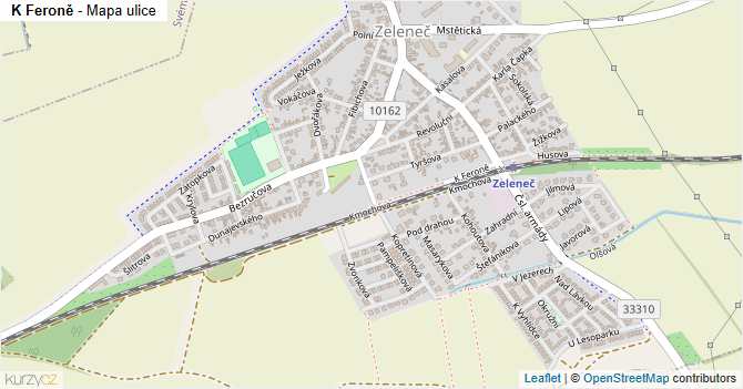K Feroně - mapa ulice