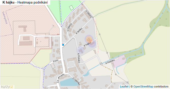 K hájku - mapa podnikání