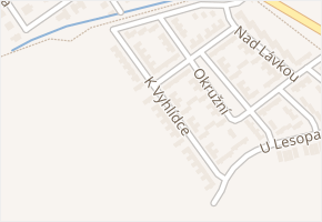 K Vyhlídce v obci Zeleneč - mapa ulice