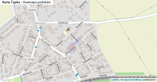 Karla Čapka - mapa podnikání