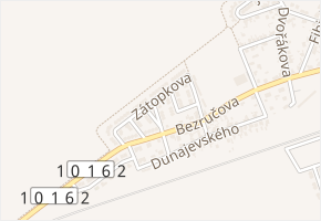 Krylova v obci Zeleneč - mapa ulice