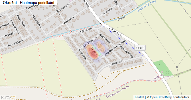 Okružní - mapa podnikání