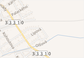 Platanová v obci Zeleneč - mapa ulice