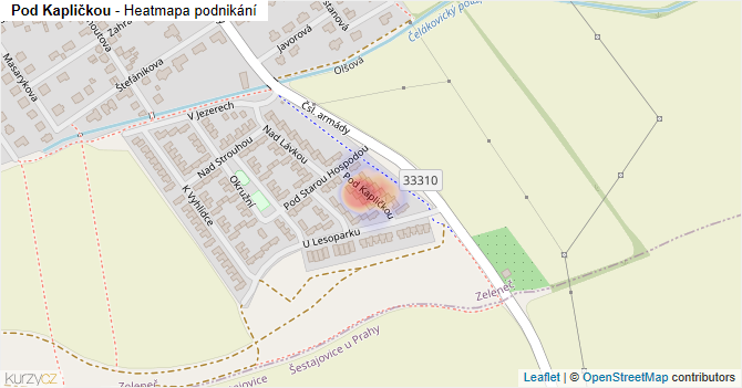 Pod Kapličkou - mapa podnikání