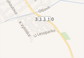 Pod Vrchem v obci Zeleneč - mapa ulice