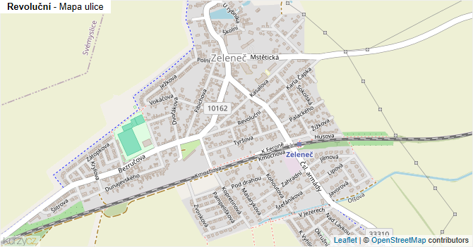 Revoluční - mapa ulice