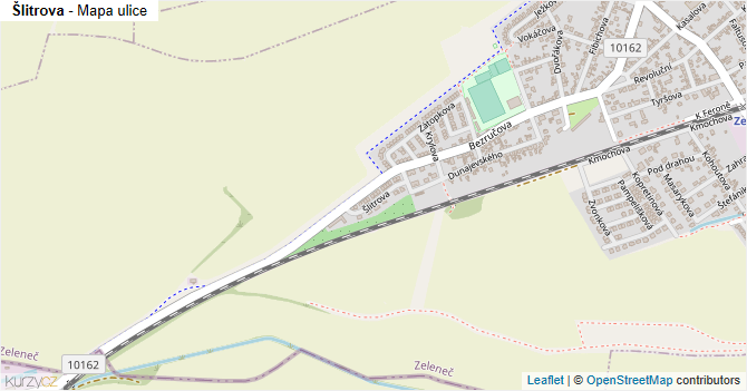 Šlitrova - mapa ulice