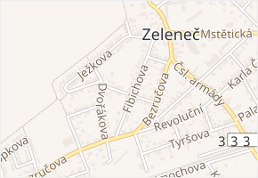 Smetanova v obci Zeleneč - mapa ulice