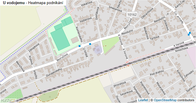 U vodojemu - mapa podnikání