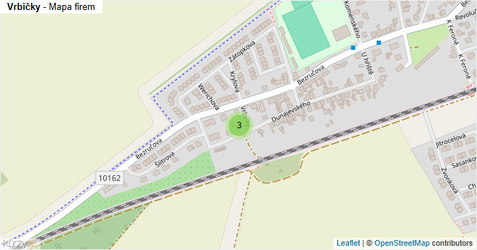 Vrbičky - mapa firem