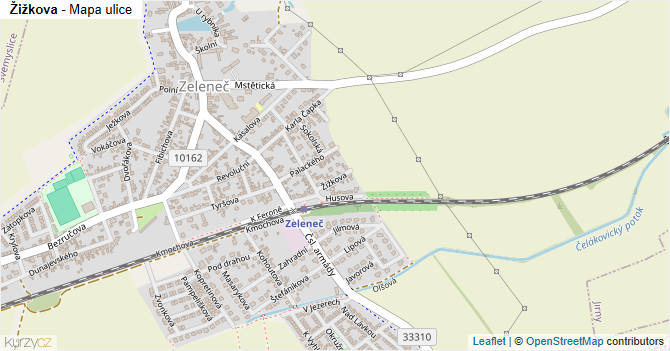 Žižkova - mapa ulice