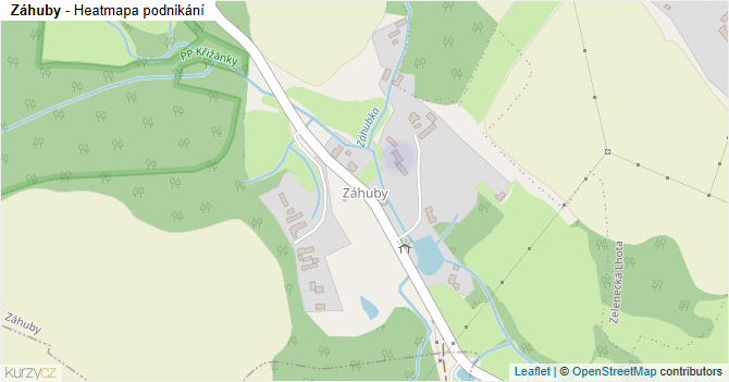 Záhuby - mapa podnikání