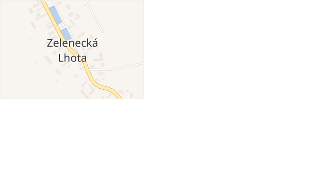 Zelenecká Lhota v obci Zelenecká Lhota - mapa části obce