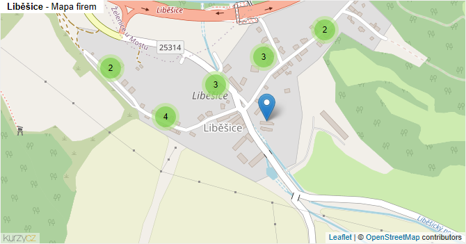 Liběšice - mapa firem