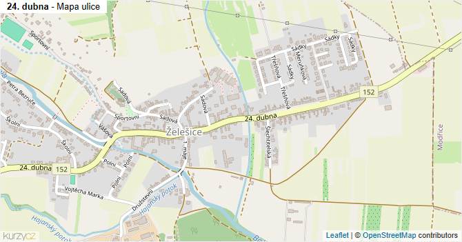 24. dubna - mapa ulice
