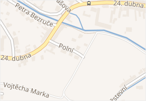 Polní v obci Želešice - mapa ulice