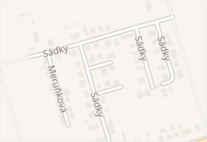Sádky v obci Želešice - mapa ulice