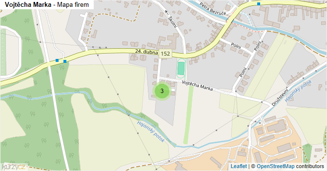 Vojtěcha Marka - mapa firem