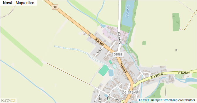 Nová - mapa ulice