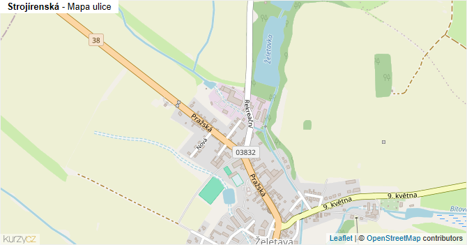 Strojírenská - mapa ulice