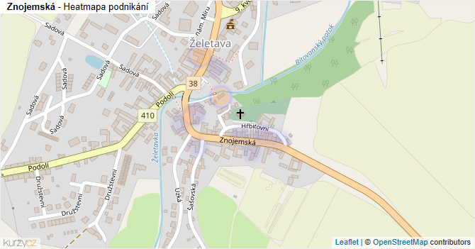 Znojemská - mapa podnikání