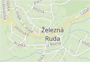 Belvederská v obci Železná Ruda - mapa ulice