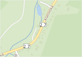 Klatovská v obci Železná Ruda - mapa ulice