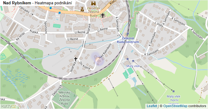 Nad Rybníkem - mapa podnikání
