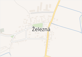 Železná v obci Železná - mapa části obce