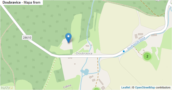 Doubravice - mapa firem