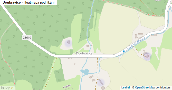 Doubravice - mapa podnikání