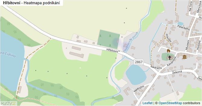 Hřbitovní - mapa podnikání