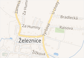 Hrnčířská v obci Železnice - mapa ulice