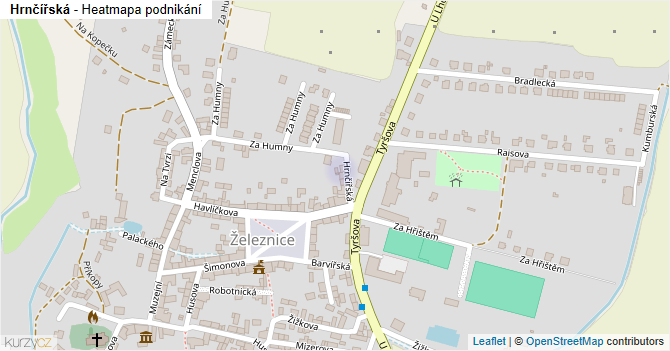 Hrnčířská - mapa podnikání