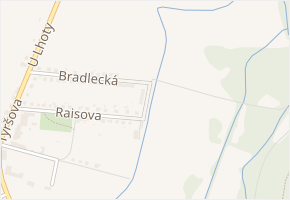 Kumburská v obci Železnice - mapa ulice