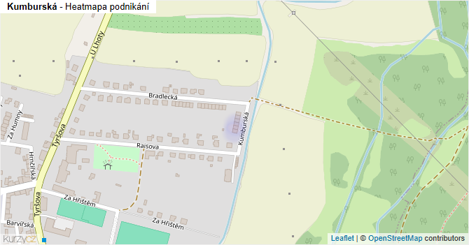 Kumburská - mapa podnikání